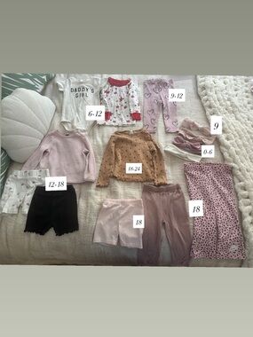 6-18mo - 14 Items - Baby Girl Clothing Lot